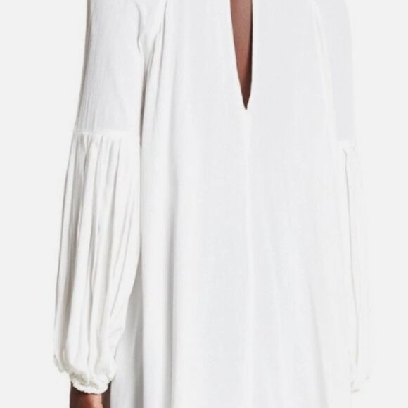 Women's NWT Free People Drift Away Cold Shoulder Long Sleeve Bohemian Blouse - Picture 3 of 11